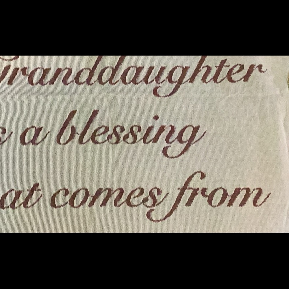 NWT Granddaughter throw